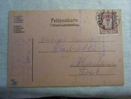 Franchigia Feldpost Feldpostkorrespondenzkart E Feldpostkarte KUK WELS 54 ? 5-VI-1917    WWI - Austrian Occupation