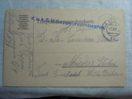 Franchigia Feldpost Feldpostkorrespondenzkart E Feldpostkarte KUK WELS 24 ? 17-XII-1916    WWI - Austrian Occupation