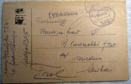 Franchigia Feldpost Feldpostkorrespondenzkart E Feldpostkarte KUK  395 11-IX-1917    WWI - Occ. Autrichienne