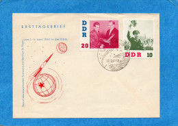 MARCOPHILIE-Lettre RDA-1961 Réception G TITOV-1er Homme Dans L'espace Stamp 577+579 - Africa