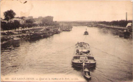 ILE-SAINT-DENIS - Quai De La Marine Et Le Port - L'Ile Saint Denis