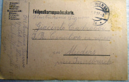 Franchigia Feldpost Feldpostkorrespondenzkart E Feldpostkarte     KUK WIEN 99   19-V-1917    WWI - Occ. Autrichienne