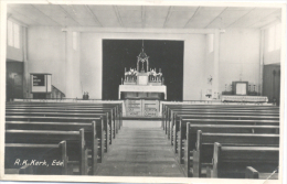 Ede, R.K.Kerk  (glansfotokaart) Interieur Noodgebouw - Ede