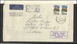 UZBEKISTAN Brief Cover Postal History Bedarfsbrief UZ 015 Air Mail Flag Coat Of Arm - Usbekistan