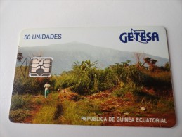 RARE : CHIP  ON 50 UNIDADES  GETESA - Guinea Equatoriale