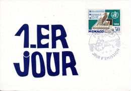 MONACO. N°703 De 1966 Sur Enveloppe 1er Jour (FDC). OMS. - OMS