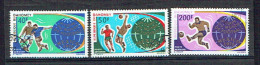 DAHOMEY 1970, COUPE MONDE FOOTBALL MEXICO, 3 Valeurs, Oblitérés / Used. R008 - 1970 – Mexique