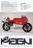 MAGNI GUZZI PRODUZIONE PRODUCTION  1992 Depliant Originale Moto Genuine Motorcycle Brochure ProspekT - Motorräder