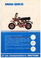 MOTOBI 50 MINI BIKE 1968 Depliant Originale Moto Genuine Motorcycle Brochure Prospekt - Motorräder