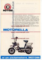MOTOBI 50 MOTORELLA 1970 Depliant Originale Moto Genuine Motorcycle Brochure Prospekt - Motorräder