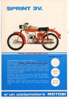 MOTOBI 48 SPRINT 3V 1969 Depliant Originale Moto Genuine Motorcycle Brochure Prospekt - Motorräder