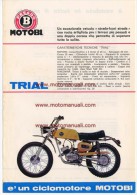 MOTOBI 50 TRIAL 1970 Depliant Originale Moto Genuine Motorcycle Brochure Prospekt - Motorräder