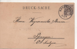 Nr. 1106 ,  Drucksache  Königreich Württemberg, Ravensburg Nach Pfrungen - Storia Postale