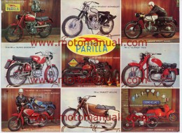 PARILLA PRODUZIONE USA 1963 Depliant Originale Moto Genuine Motorcycle Brochure Prospekt - Motorräder