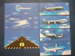 Argentina 2014 ** Recuperacion De La Soberania Aerocomercial. Aviones Y Emblema Aerolineas. - Unused Stamps