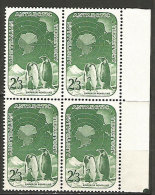 Manchots Empereurs.  Bloc De 4 T-p Neufs ** Emission 1959. Côte 72,00 € - Neufs