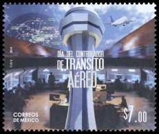 2014 México Day Contralador Air Traffic/ Control Tower International Airport /TRAFICO AÉREO  Stamp MNH - Mexiko