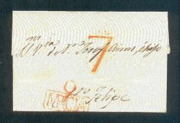 ORIHUELA A SN FELIPE - ...-1850 Prephilately