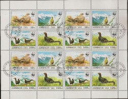 AZERBAIJAN 1994  WWF, BIRDS MNH - Oblitérés