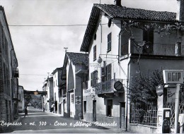 PIEMONTE CUNEO BAGNASCO  CORSO E ALBERGO NAZIONALE CARTOLINA 1954 - Cuneo