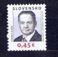 Slovakia 2014 Pofis 567 ** President Kiska - Unused Stamps