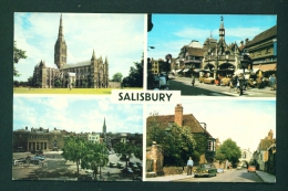 ENGLAND  -  Salisbury  Multi View  Used Postcard As Scans - Salisbury