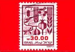 ISRAELE - Usato - 1984 - Frutti Della Terra Di Canaan - 30.00 - Gebruikt (zonder Tabs)