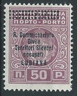 1941 LUBIANA SEGNATASSE 50 P SASSONE 11a MH * - ED1031 - Ljubljana