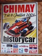 CIRCUIT DE CHIMAY - HISTORYCAR 7 Et 8 JUILLET 2001 - Affiches