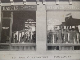 CPA Top Carte Sélection Pub Calendrie Toulouse . Bastié Orthopédie. 19 Rue Constantine. Rare!!!!!!!!!!!! Etat Voir Photo - Toulouse