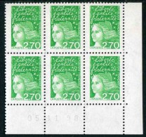 Bloc De 6  Timbres** De 1997  "2,70 - Luquet / LA POSTE - Type I" Avec Date  05 . 11 . 98 - 1990-1999