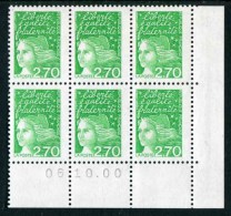 Bloc De 6  Timbres** De 1997  "2,70 - Luquet / LA POSTE - Type I" Avec Date  06 . 10 . 00 - 1990-1999