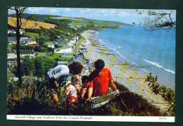 WALES  -  Amroth Village And Seafront  Used Postcard As Scans - Pembrokeshire