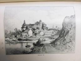 Burg Neuhaus  - Czech Republic - Old Print 1896  OM.12.II.337 - Prints & Engravings