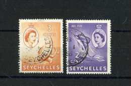 - GRANDE BRETAGNE COLONIES . TIMBRES DE SEYCHELLES 1954/57 . OBLITERES . - Seychelles (...-1976)