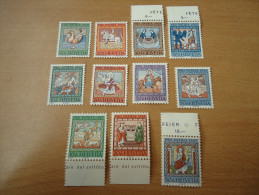 Schweiz:  11 Werte  Pro Patria 1965-1967 - Unused Stamps