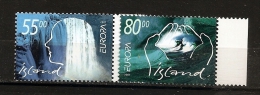 Islande Island 2001 N° 914 / 5 ** Europa, Chute D´Eau, Richesse Naturelle, Femme, Vague, Main, Mer, Neige, Cascade - Unused Stamps