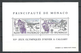 Monaco  JO Calgary 1988  Perf  **  MNH - Winter 1988: Calgary