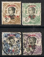 Lote 4 Sellos CANTON, Oficina Francesa, Num 51-53-57-72 º/* - Used Stamps