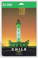 Chile, TT-C-36, $2.000,  El Faro 2, Lighthouse,2 Scans. - Fari