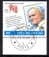 1998 VATICANO  S. GIOVANNI PAOLO II VATIKAN PAPA WOJTYLA FIRTS DAY CANCEL - Gebraucht