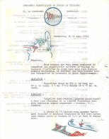 Vieux Papiers - Courrier Commercial  De 1959 - Compagnie Marseillaise De Voyage Et Tourisme - Printing & Stationeries