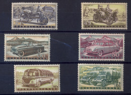 CZECHOSLOVAKIA 1958 Automobiles (Bozek,President,Skoda,Tatra) - Autos