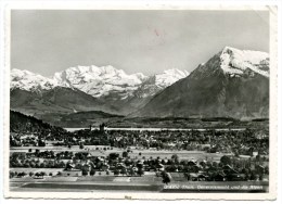 Thoune, Thun, Vue Generale Et Les Alpes, 5.12.1951, österr. Zensur, Briefmarken - Thun