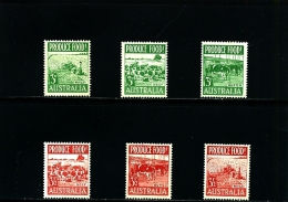 AUSTRALIA - 1953  FOOD PRODUCTION  SET   MINT NH - Mint Stamps