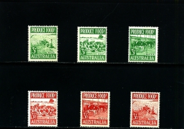 AUSTRALIA - 1953  FOOD PRODUCTION  SET   MINT NH - Ungebraucht