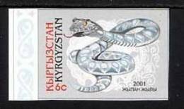 KIRGHIZISTAN 2001, ANNEE DU SERPENT, 1 Valeur NON DENTELEE, Neuve. R1602ind - Astrología