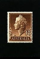 AUSTRALIA - 1957  1s. 7 D. QUEEN ELISABETH  MINT NH - Neufs