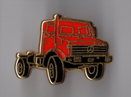 Pin's Camion Mercedes (zamac Signé Métargent) - Mercedes