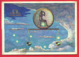 Delcampe - 155516 / Artist G. Glebova - Libra (constellation) - Astrologie Astrology Zodiac Tierkreiszeichen Zodiaque - Russia - Astronomie